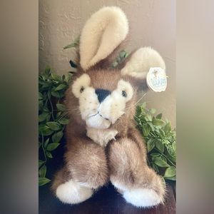 Wishpets Harvey Bunny Rabbit Plush 1998 Vintage Toy With Tag Easter Bunny
